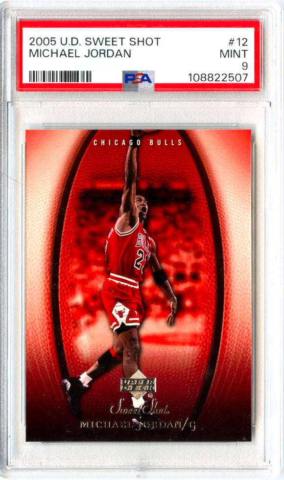 Michael Jordan 2005-06 Upper Deck Sweet Shot #12 PSA 9