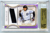 Miguel Cabrera 2022 Definitive Collection Purple Game Used Patch 3/5 BGS 9.5