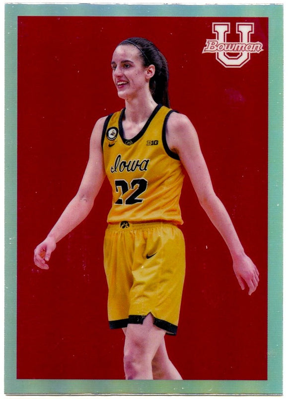 Caitlin Clark RC 2022-23 Bowman U Chrome 2009 Throwback Rookie