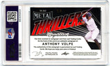 Anthony Volpe RC 2022 Leaf Metal Zebra Wave Thrillerz Rookie Auto 5/5 PSA 9