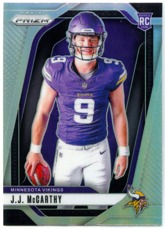 JJ Mccarthy RC 2024 Panini Prizm Silver Variation Rookie #13