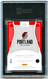 Damian Lillard 2021-22 National Treasures Jersey Treasures Game Used Patch SP 21/25 SGC 9