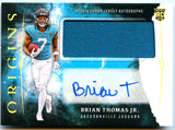 Brian Thomas Jr RC 2024 Panini Origins Rookie Jersey Patch Auto