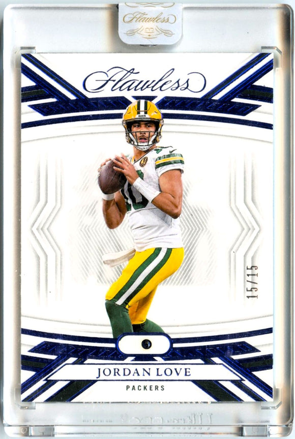 Jordan Love 2023 Flawless Sapphire Blue Diamond SP 15/15