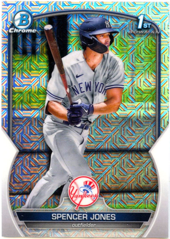 Spencer Jones RC 2023 1st Bowman Chrome Mega Box Prospect Rookie