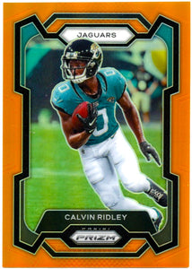 Calvin Ridley 2023 Panini Prizm Orange Parallel SP 99/249