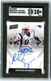 Richard Seymour 2022 Panini Super Bowl On Card Auto SGC 10