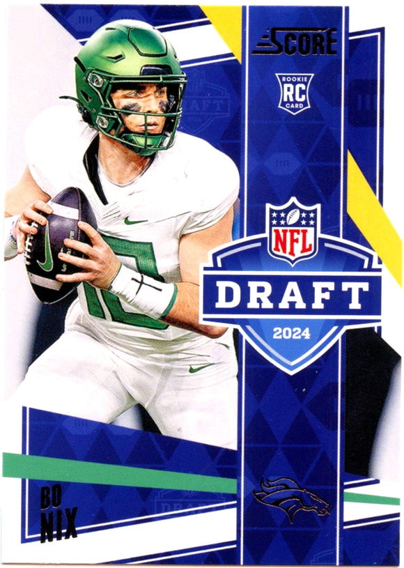 Bo Nix RC 2024 Panini Score NFL Draft Rookie #11