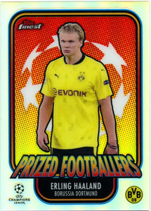 Erling Haaland 2020-21 Topps Finest Champions League Prized Footballers