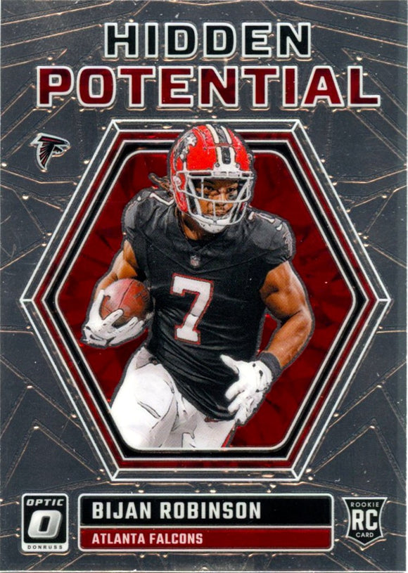 Bijan Robinson RC 2023 Donruss Optic Hidden Potential Rookie