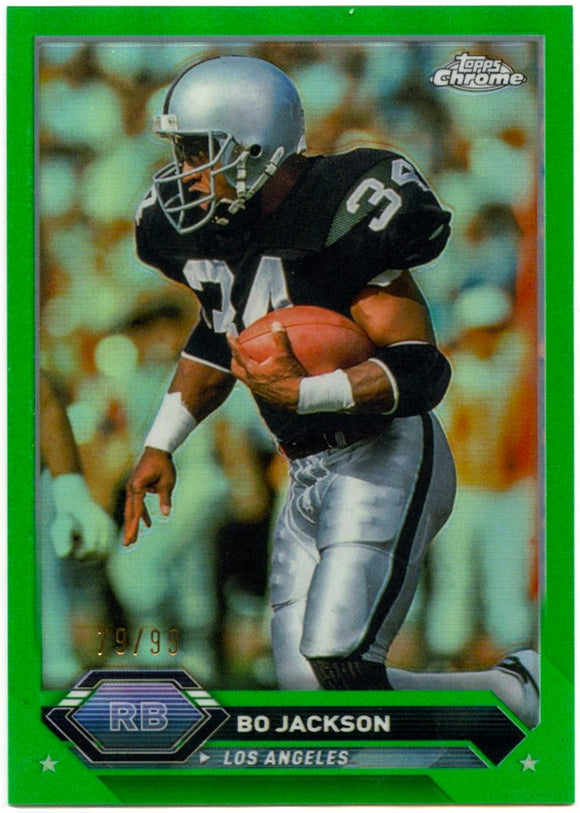 Bo Jackson 2023 Topps Composite Chrome Green Refractor SP 79/99