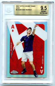 Andy Murray 2024 Topps Chrome Tennis Aces BGS 9.5