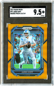 Jared Goff 2022 Panini Prizm Orange SP 224/249 SGC 9.5