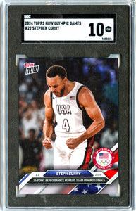 Stephen Curry 2024 Topps Now Olympics #22 SGC 10