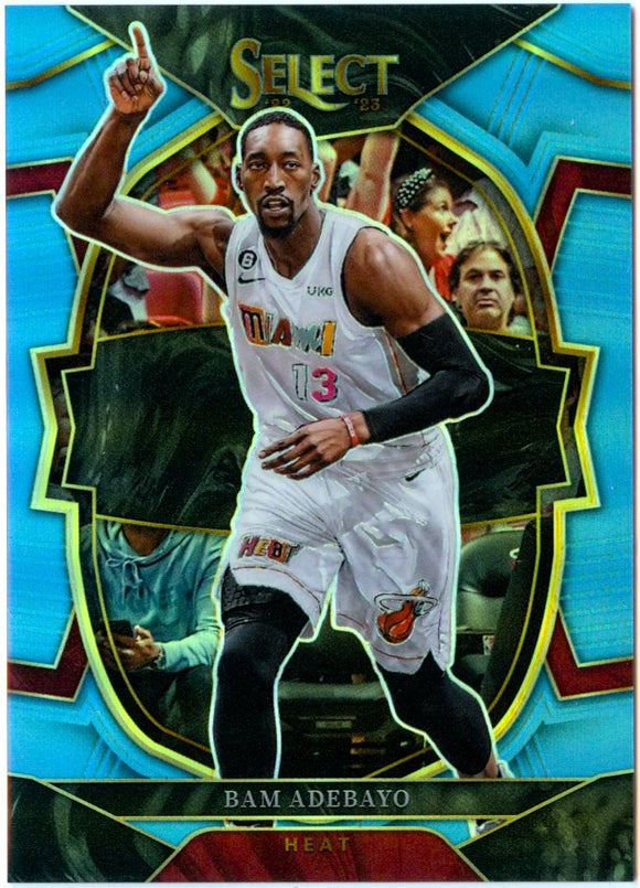 Bam Adebayo 2022-23 Panini Select Concourse Light Blue Prizm SP 97/299