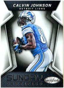 Calvin Johnson 2016 Panini Certified Sunday Certified #28