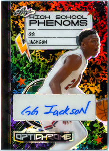 GG Jackson RC 2023 Leaf Optichrome Rainbow Ice High School Phenoms Rookie Auto SP 3/3