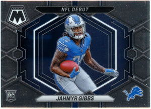 Jahmyr Gibbs RC 2023 Panini Mosaic NFL Debut Rookie