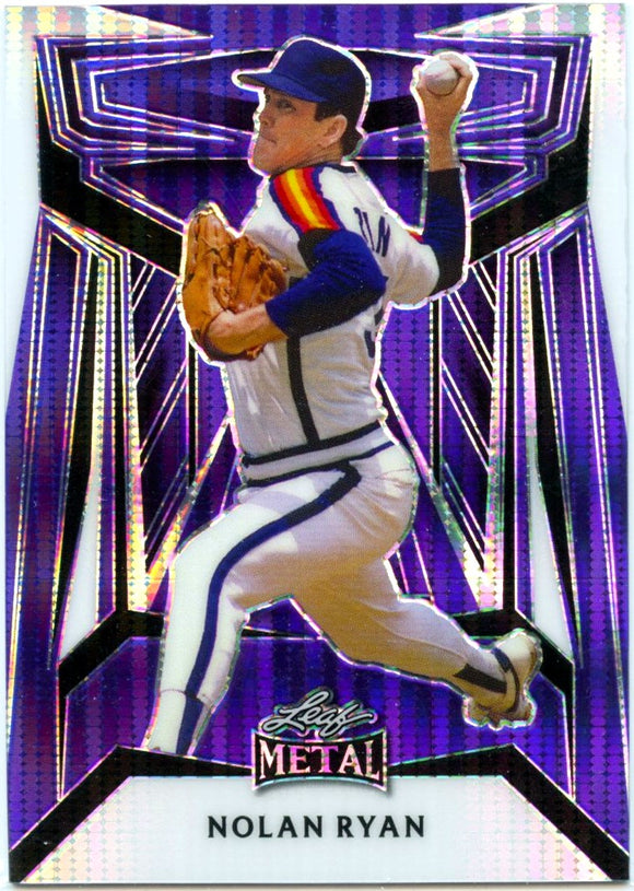 Nolan Ryan 2023 Leaf Metal Purple Pulsar SP 6/8