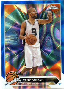 Tony Parker 2023-24 Topps Chrome Blue Lava Refractor SP 90/149