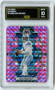 Dak Prescott 2023 Panini Mosaic Pink Camo Prizm #55 GMA 10