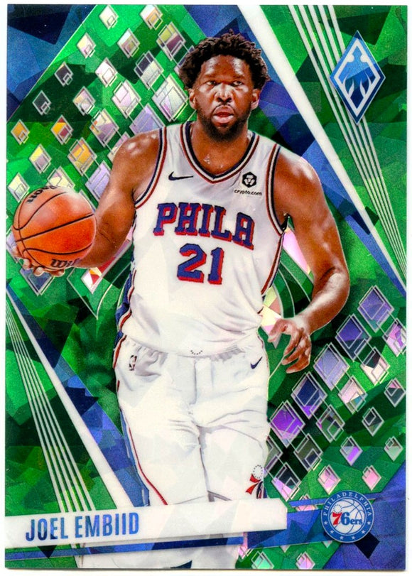 Joel Embiid 2023-24 Panini Phoenix Green Cracked Ice SP 35/149