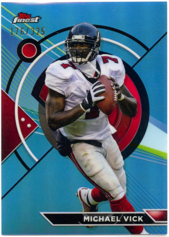 Michael Vick 2023 Topps Composite Finest Blue Refractor SP 176/325