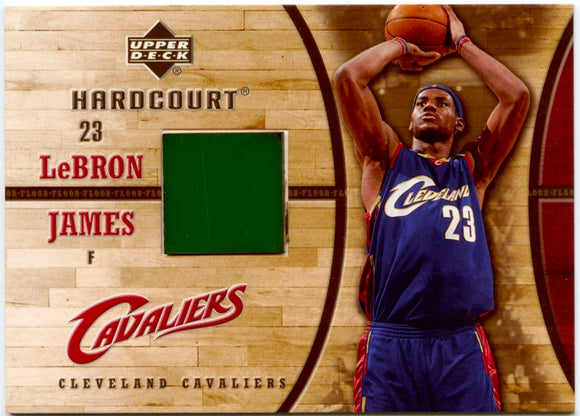 Lebron James 2006-07 Upper Deck Hardcourt Game Used Floor Piece