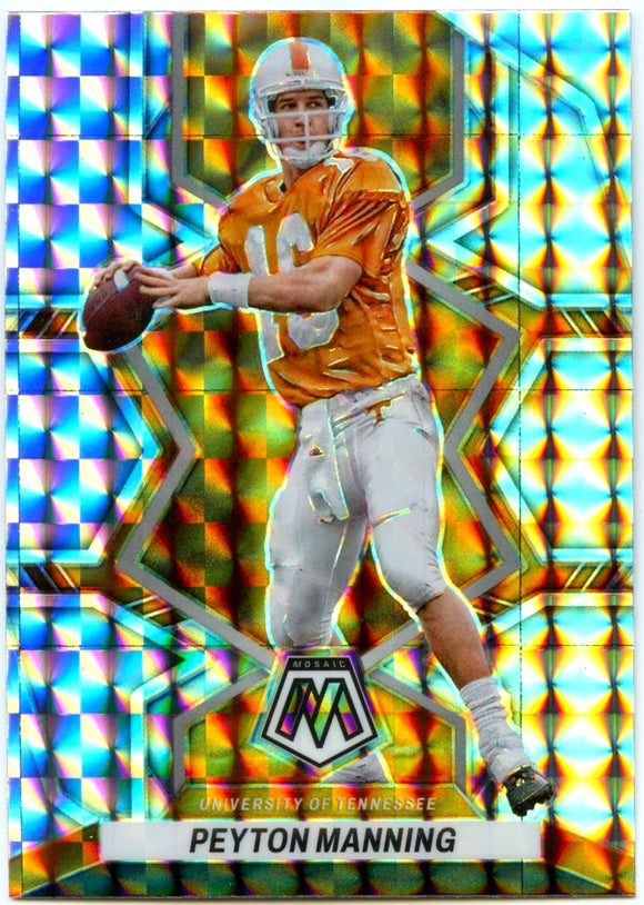 Peyton Manning 2023 Panini Mosaic Draft Silver Mosaic #97