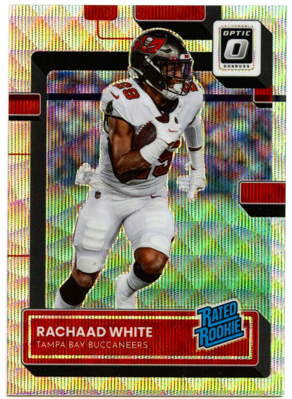 Rachaad White RC 2022 Donruss Optic Wave Prizm Rated Rookie SP 300/300