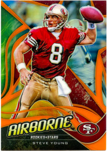 Steve Young 2019 Panini Rookies & Stars Orange Airborne SP 17/25