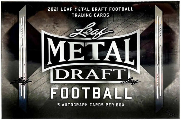 2021 Leaf Metal Draft Football Hobby Box