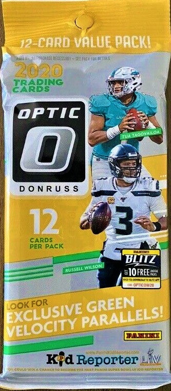 2021 Panini Donruss Optic NFL Football Value Fat-Pack Box