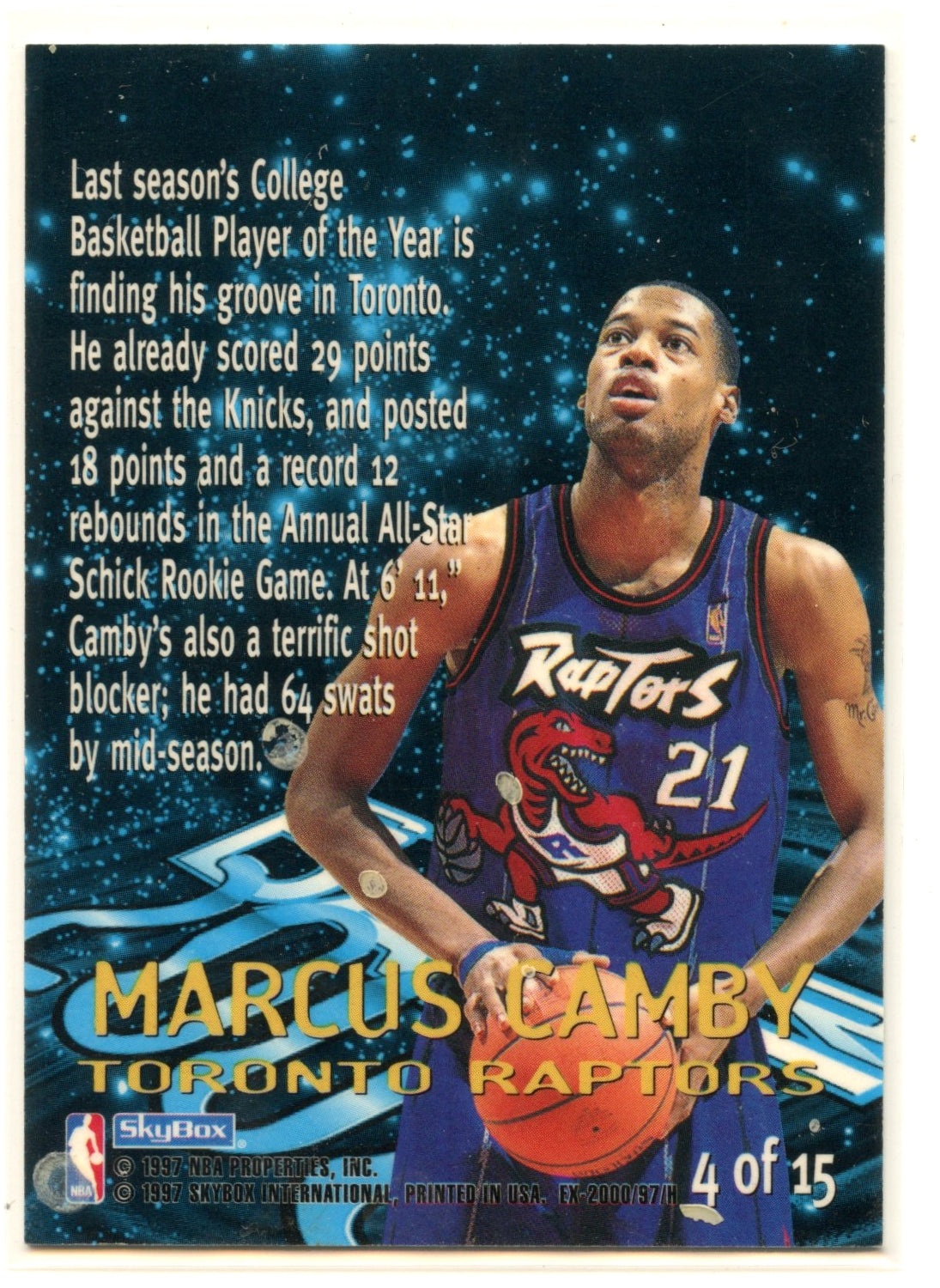 Marcus Camby, Toronto Raptors. Draft NBA 1996.  Basketball photos, Toronto  raptors, Raptors basketball