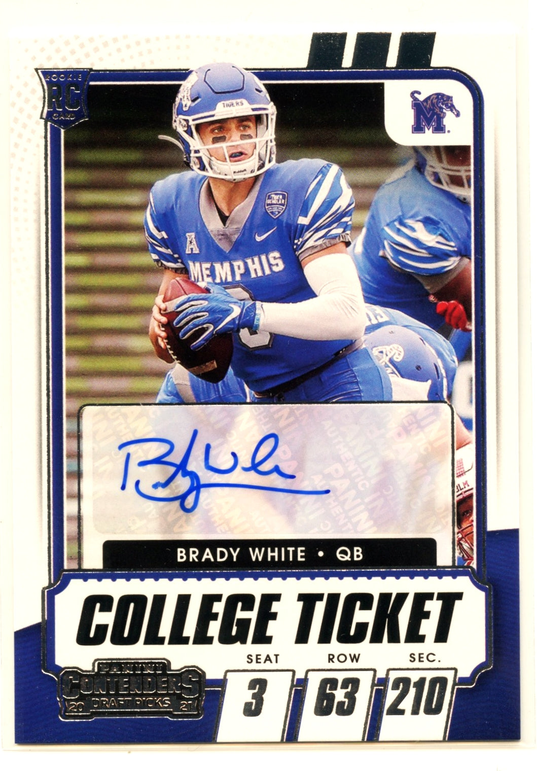 2020 Panini Contenders Draft Picks Rookie College Ticket Auto