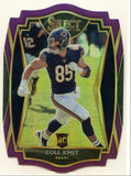 Cole Kmet RC 2020 Panini Select Purple Die Cut Premier Level Rookie SP Bears