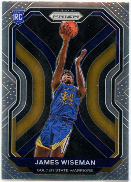 James Wiseman RC 2020-21 Panini Prizm Base Rookie Card #268 Golden State  Warriors