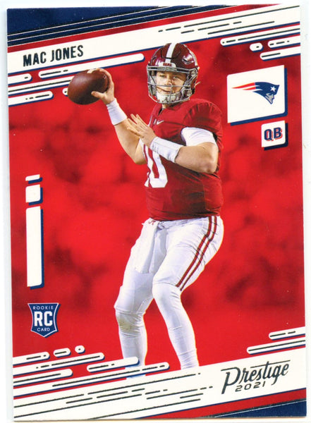 2021 Mac Jones Panini Select CONCOURSE RED & BLUE DIE CUT ROOKIE RC #5